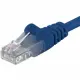 PremiumCord Patch kabel UTP Cat6 25cm modra