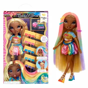 MGA Entertainment Rainbow High Hair Chalk & Style Doll- Meline (Gold)