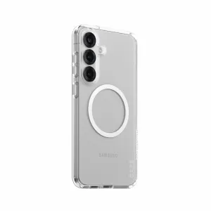 PanzerGlass CARE by PanzerGlass Urban Combat Case Transparent w. White Qi Compatible Samsung Galaxy S25+