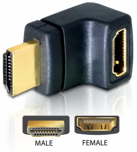 DeLOCK HDMI Stecker > HDMI Buchse 90° oben