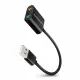 Axagon ADA-12 USB sound card with 15 cm cable and metal body.