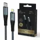 Extralink SMART LIFE CABLE 27W, USB-C TO LIGHTNING 100CM, TPE, 9V 3A, BLACK