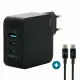 Mobilis Charger 100W 2USB C 1USBA GaN cable 100W