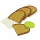 Goki Sliced bread, 4 slices, 1 lettuce leaf