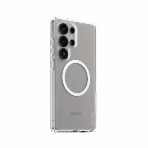 PanzerGlass CARE by PanzerGlass Urban Combat Case Transparent w. White Qi Compatible Samsung Galaxy S25 Ultra