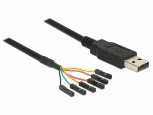 DeLOCK 1.8m USB2.0-A/TTL 6-p