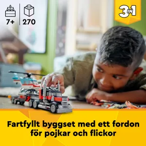 LEGO Creator Flatbed Truck with Helicopter
