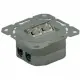 VALUE Cat.6a Flush Mount Wall Jack, STP, horizontal white #2