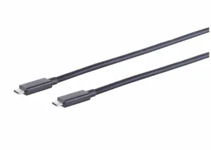 S/CONN maximum connectivity USB Kabel Typ-C ST > Typ C ST schwarz 1,5m