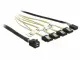 DeLOCK 1m, Mini SAS HD SFF-8643/4xSATA 7p