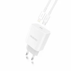 DUDAO Charger PD 20W Fast Type C Ligh. 1M white