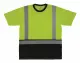 LANDMANN GloWear 8286BK Class 2 Essential Hi-Vis T-Shirt with Black Bottom, X-Small, Lime #2