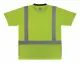 LANDMANN GloWear 8286BK Class 2 Essential Hi-Vis T-Shirt with Black Bottom, X-Small, Lime
