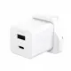 PanzerGlass empower by PanzerGlass Turbo 35W Charger incl. USB-C + USB-A UK Plug Silver White