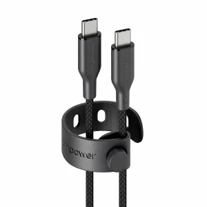 PanzerGlass empower by PanzerGlass Racing 240W USB-C to USB-C Cable USB 2.0 2M Space Black