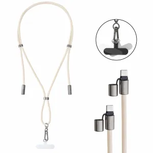 Intenso Handykette als Lade- + Datenkabel USB-C bis 1,65m beige