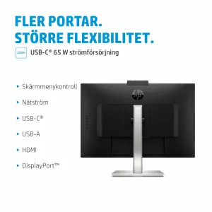 HP E-Series E27m G4 QHD USB-C Conferencing Monitor