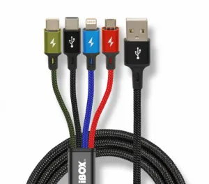 iBox Universal 4 in 1 charging cable I-BOX USB IKUM4W1 - Kabel