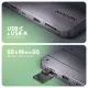 Axagon HMC-6GM2 USB 10Gbps hub USB-A USB-C HDMI M.2 SD/mSD PD 100W USB-C #3
