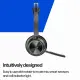HP Poly Voyager Focus 2 Microsoft Teams Certified USB-C-C Headset +USB-C/A Adapter +Charging Stand #4