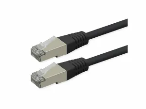 ROLINE S/FTP (PiMF) Patch Cord, Cat.6 (Class E), PoE, black, 3 m