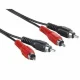 Hama Audio Cable 2 RCA Male Plugs - 2 RCA Male Plugs, 10 m
