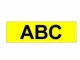 Brother Gloss Laminated Labelling Tape - 9mm, Black on Yellow