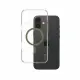 PanzerGlass CARE by PanzerGlass Urban Combat Case Transparent w. Green MagSafe iPhone 16 Plus