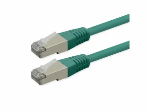 ROLINE S/FTP (PiMF) Patch Cord, Cat.6 (Class E), PoE, green, 3 m