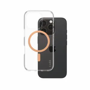 PanzerGlass CARE by PanzerGlass Urban Combat Case Transparent w. Peachy MagSafe iPhone 16 Pro