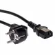 Akyga AK-PC-01C Hohe qualität stromkabel, 1,8m für PC, Drucker, Bildschirme schwarz