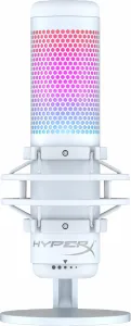HyperX QuadCast S - USB Microphone (White-Grey) - RGB Lighting