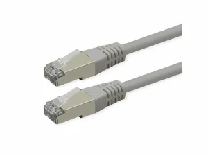 ROLINE S/FTP (PiMF) Patch Cord, Cat.6 (Class E), PoE, grey, 2 m