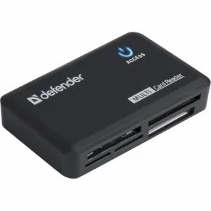 Defender Картридер Defender OPTIMUS USB 2.0, универс. черный