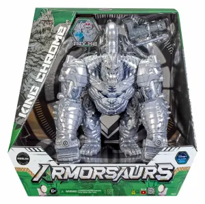MGA Entertainment Armorsaurs Feature Villain Figure- King Chrome