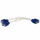 Akyga AK ad 20 VGA cavo adattatore Y maschio 2 X femmina, Blu