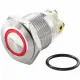 Conrad TC-GQ16F-10E/L/R/12V/S Interruttore antivandalo 48 V/DC 2 A 1x Off/(On) IP65 Momentaneo 1 pz.