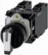 Siemens Selector switch, I>O<II, black,