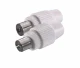 Vivanco 4.5mm/7.5mm Coax Adapter