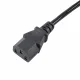Akyga AK PC di 03 A verlaengerungs Stromkabel, 1,8 m per PC, stampante, Schermi NERO #3