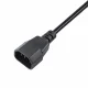 Akyga AK PC di 03 A verlaengerungs Stromkabel, 1,8 m per PC, stampante, Schermi NERO #2