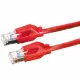 Draka Comteq S/FTP Patch cable Cat6, Red, 1m