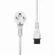 ProXtend Power Cord Schuko Angled to C5 2M White