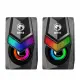 Scorpion SG-118 Gaming Speakers, Stereo Sound, USB Powered, 7 Colour RGB Lighting, 6w, 3.5mm Input, Black #2