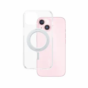 PanzerGlass CARE by PanzerGlass Case Transparent w. Silver Kickstand & MagSafe iPhone 15