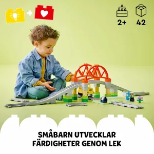 LEGO DUPLO Train Bridge and Tracks Expansion Set