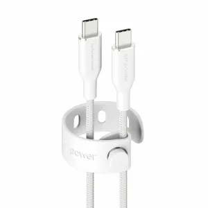 PanzerGlass empower by PanzerGlass Racing 60W USB-C to USB-C Cable USB 2.0 1.2M Silver White