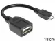 DeLOCK USB micro-B - USB 2.0-A, 0.18m