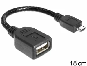 DeLOCK USB micro-B - USB 2.0-A, 0.18m