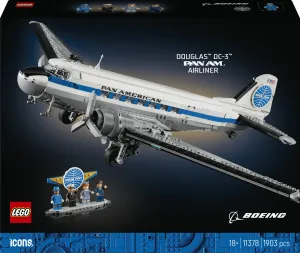 LEGO ICONS DouglasTM DC-3TM PAN AM Airliner